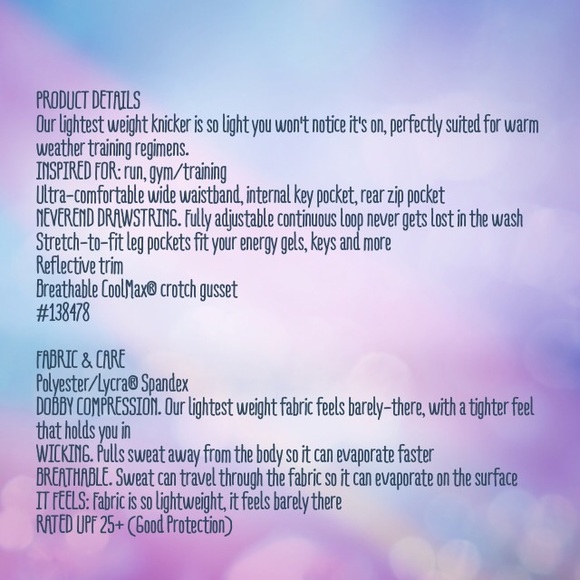 Athleta Dobby Be Free Knicker NWOT - Picture 4 of 4